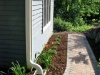 A few years ago, a lovely family in a nearby small community asked us to redo their landscape.  We don't have any "before" pictures, but here is a shot immediately after completing the landscape.