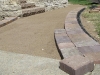 Brick walk soldier course is laid--brick is Range 9 Colonial.